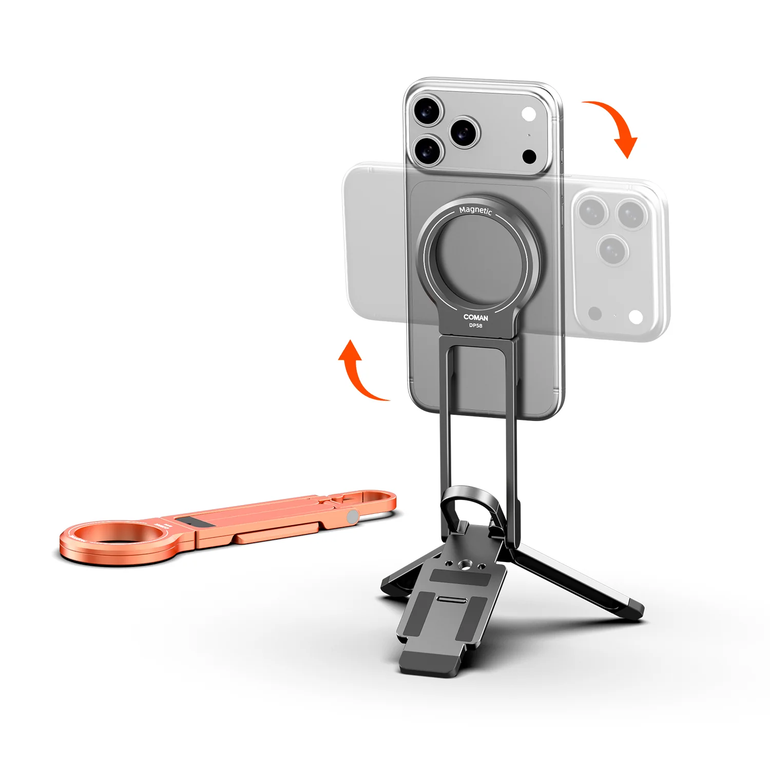 COMAN DP58 Magnetic Phone Tripod Multi Angle Arca Swiss Quick Install - Image 2