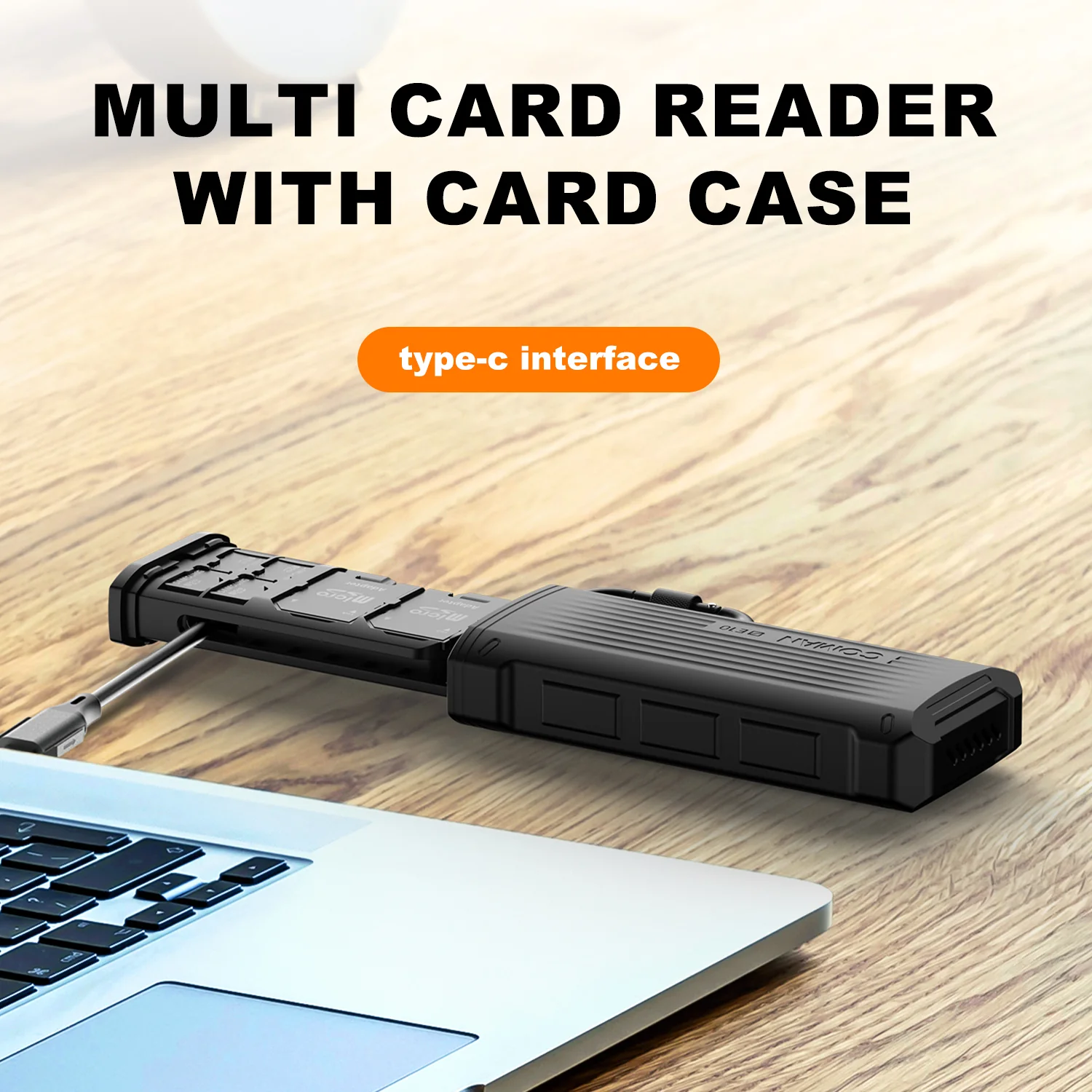 COMAN E10 Portable High-Speed Card Reader with Waterproof Case - Image 11