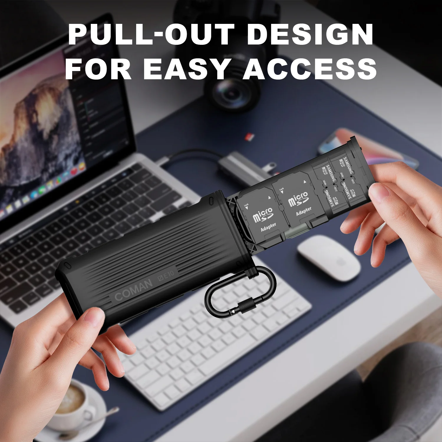 COMAN E10 Portable High-Speed Card Reader with Waterproof Case - Image 18