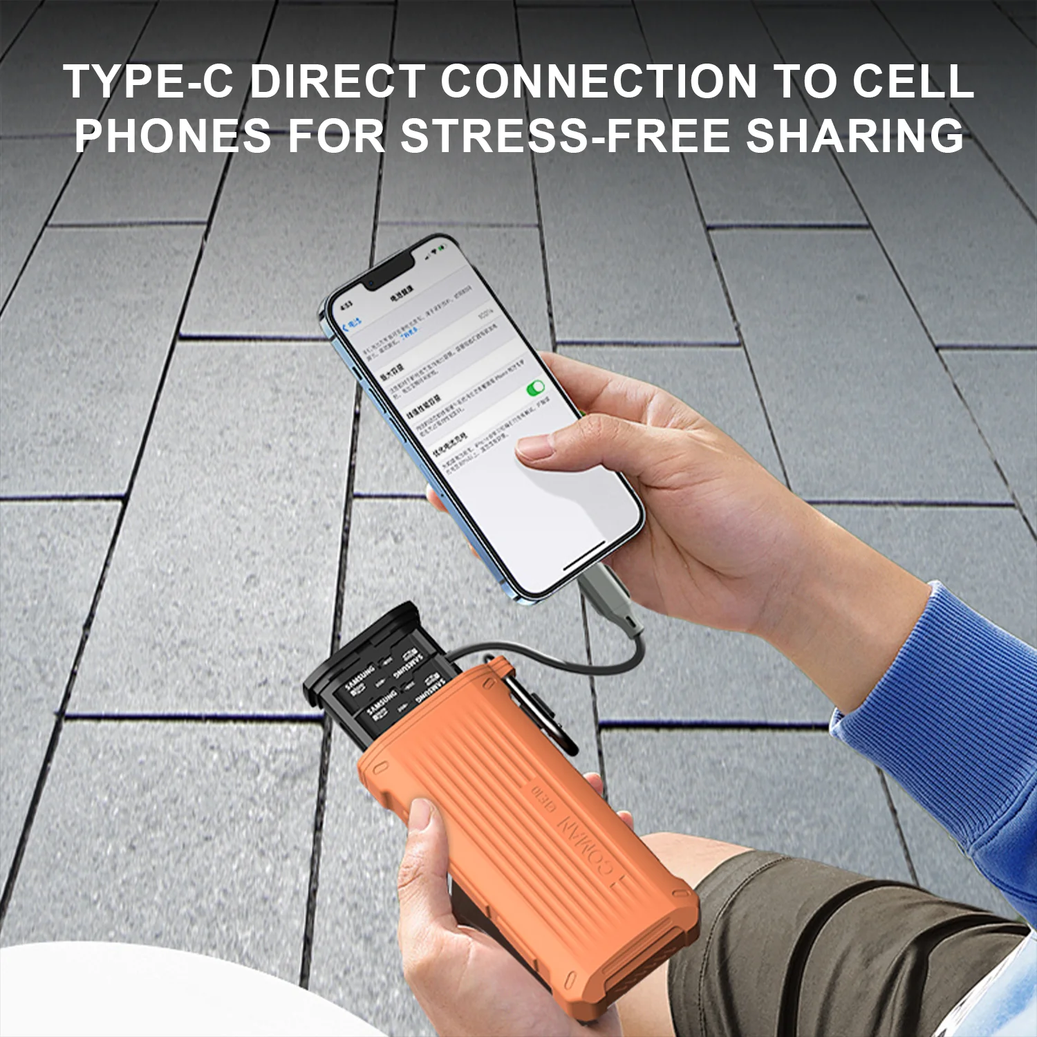 COMAN E10 Portable High-Speed Card Reader with Waterproof Case - Image 19