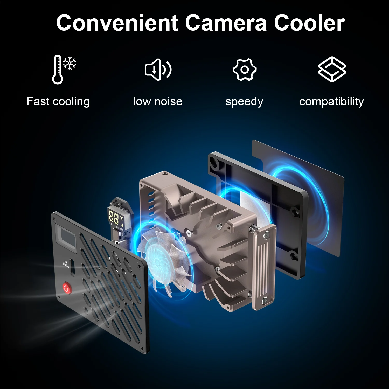 COMAN E11 Camera Cooler for Sony, Canon, Fuji – Fast, Quiet Cooling - Image 3