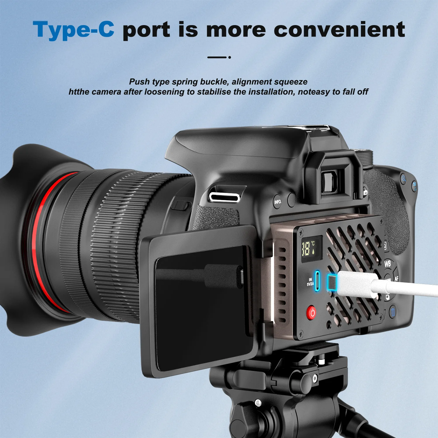 COMAN E11 Camera Cooler for Sony, Canon, Fuji – Fast, Quiet Cooling - Image 6