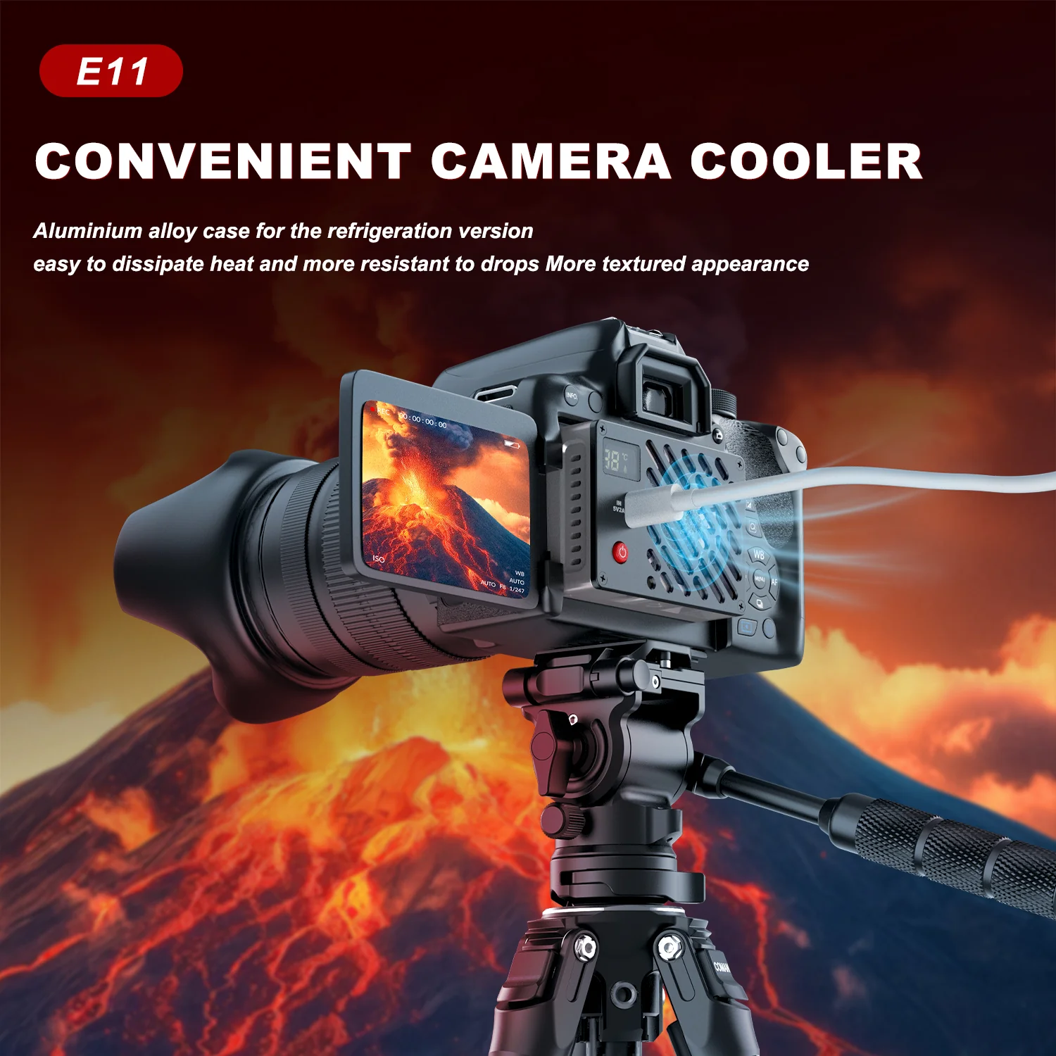 COMAN E11 Camera Cooler for Sony, Canon, Fuji – Fast, Quiet Cooling - Image 7