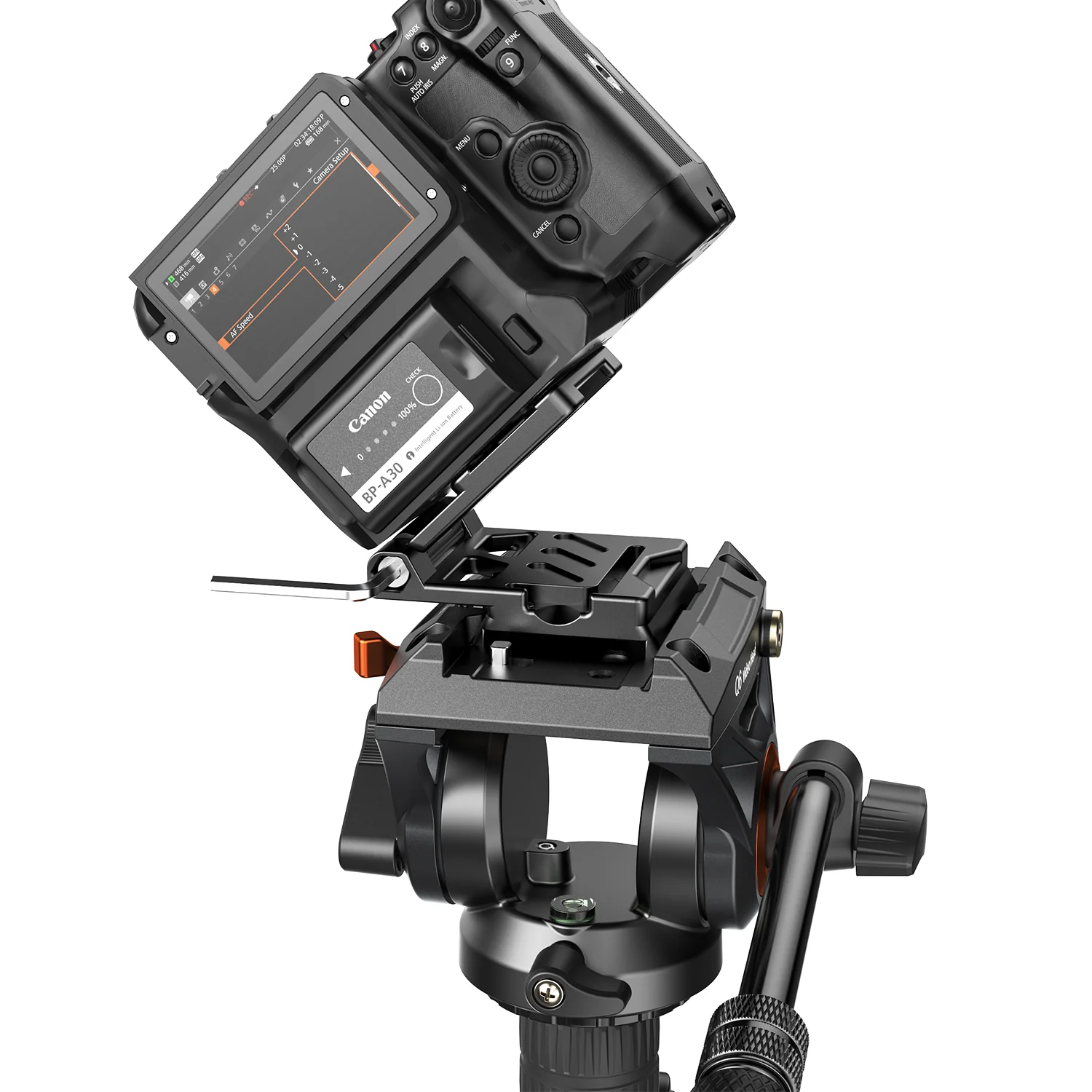 COMAN EX300 Foldable L-shaped Tripod Mounting Plate 1/4" Screw - Image 2