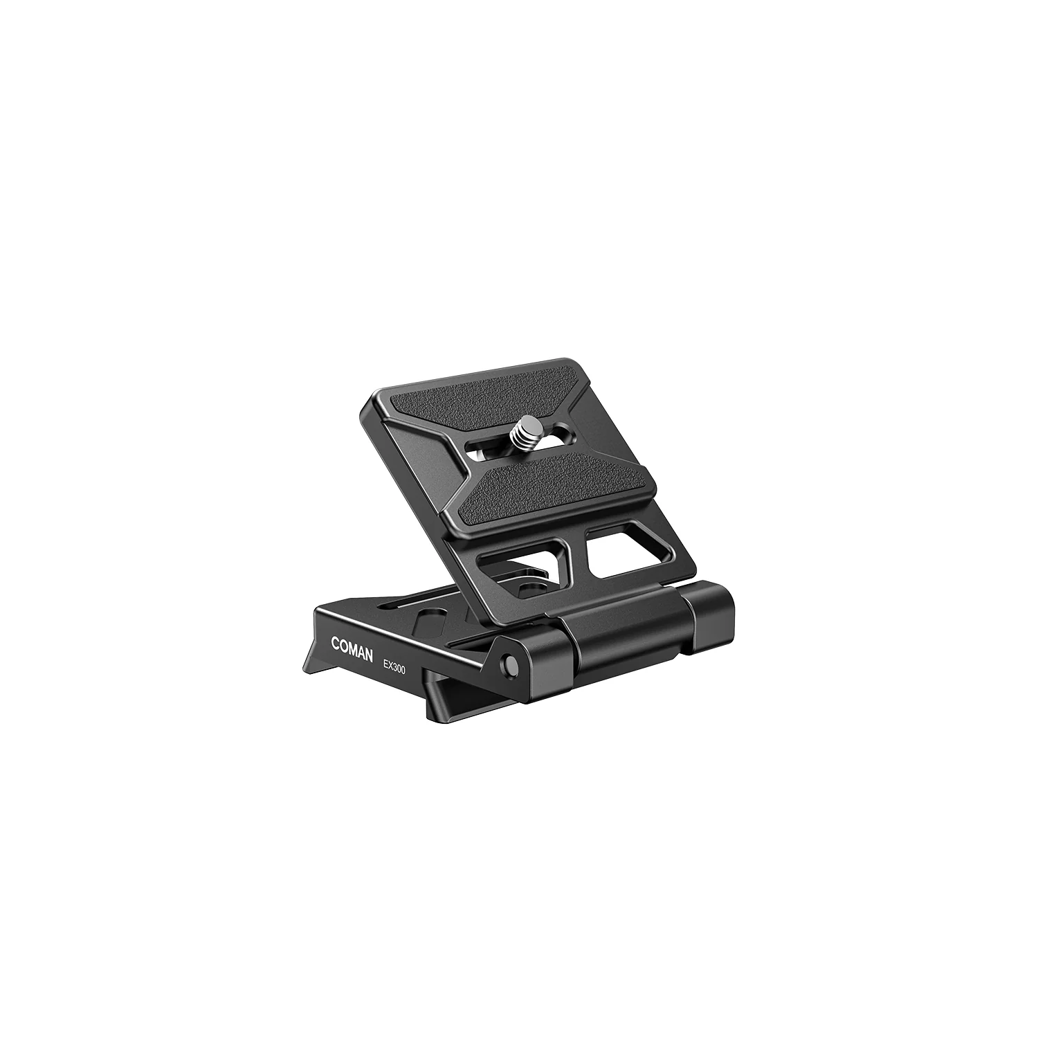 COMAN EX300 Foldable L-shaped Tripod Mounting Plate 1/4" Screw - Image 6