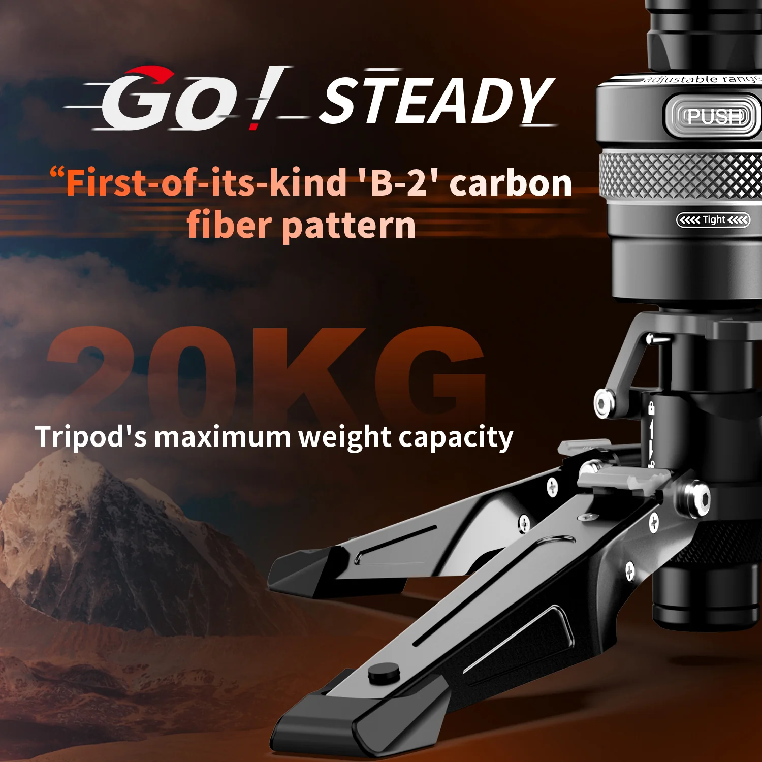 COMAN M1 Pro Monopod Quick Release Lightweight Carbon Fiber Monopod 44.1 lbs Load - Image 25