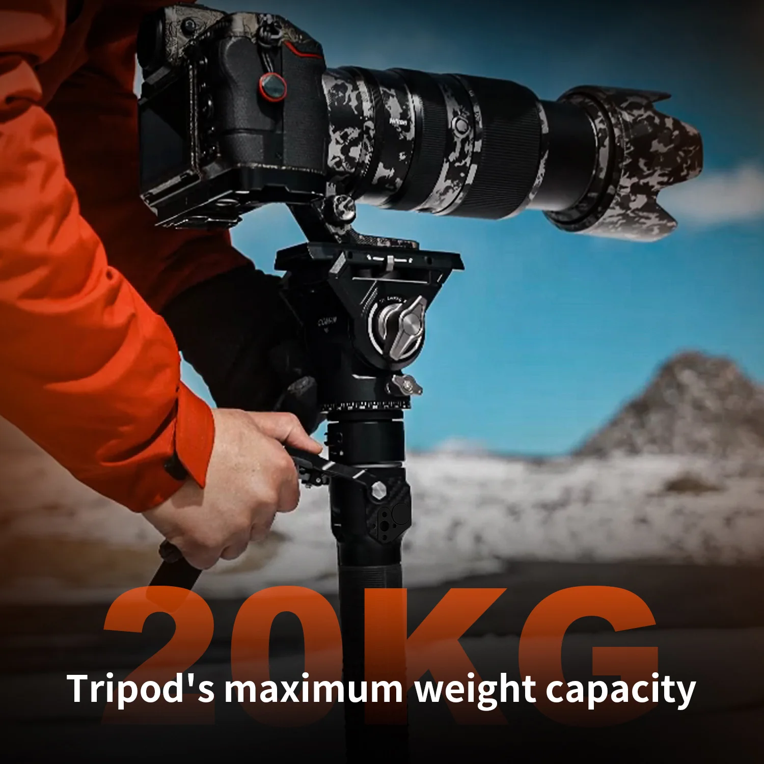 COMAN M1 Pro Monopod Quick Release Lightweight Carbon Fiber Monopod 44.1 lbs Load - Image 27