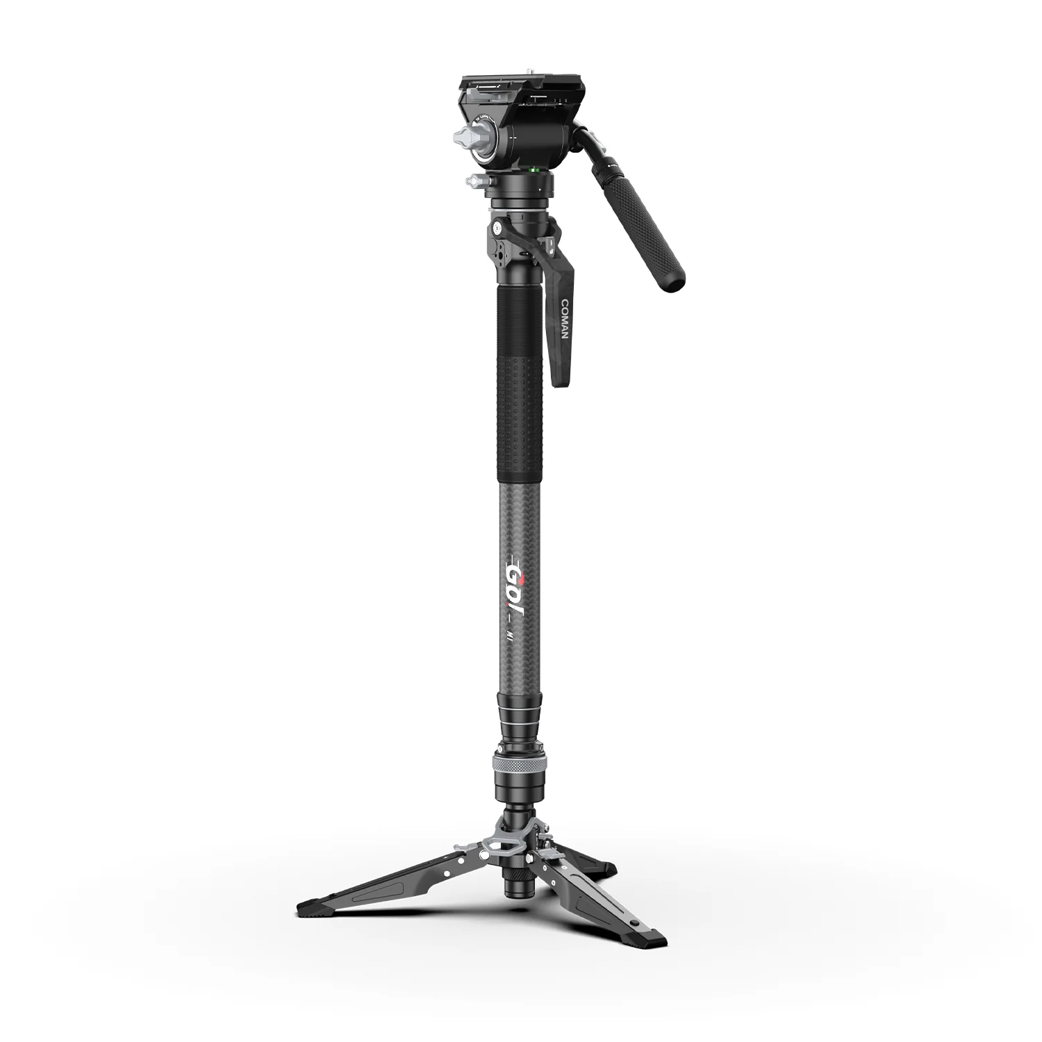 COMAN M1V5 Carbon Fiber Monopod with V5 Head, 67" Height, 22 lbs Load - Image 5