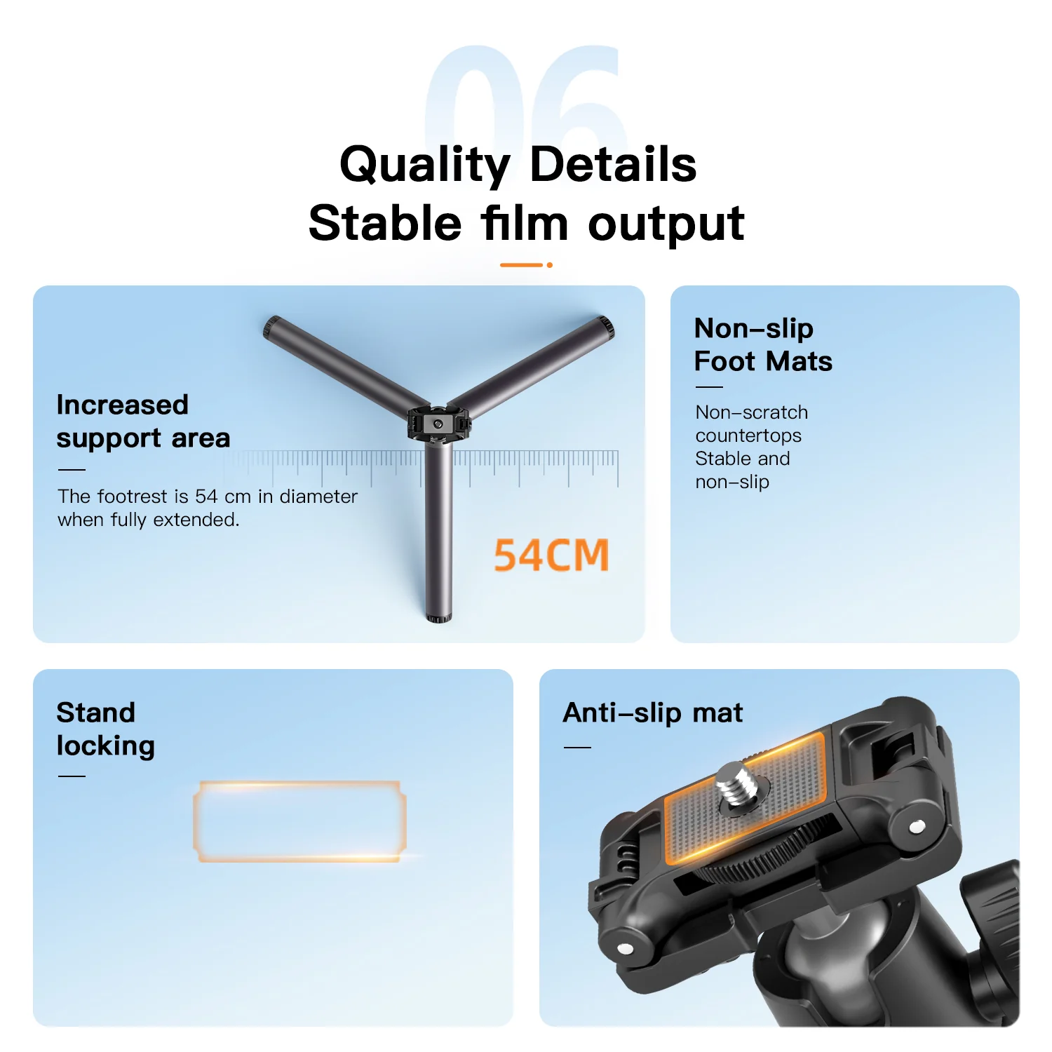 COMAN MT66 Portable Selfie Stick Tripod With Remote Control 185cm - Image 10