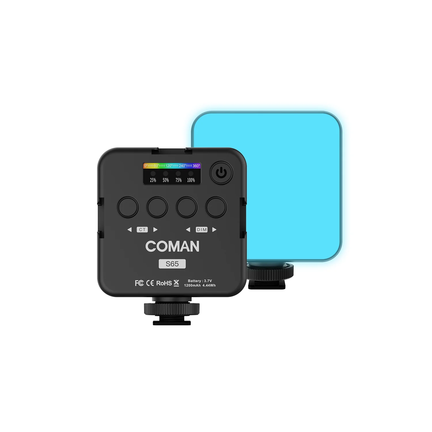 COMAN S65 Pocket RGB Fill Light for Vlogging Photography and Mobile Video - Image 2