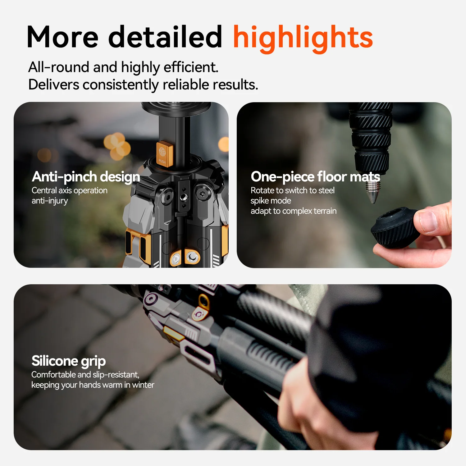 COMAN T1 Snap-Open Carbon Fiber Video and Photo Tripod 4 Section Legs Adjustable Angles 62.9" - Image 9