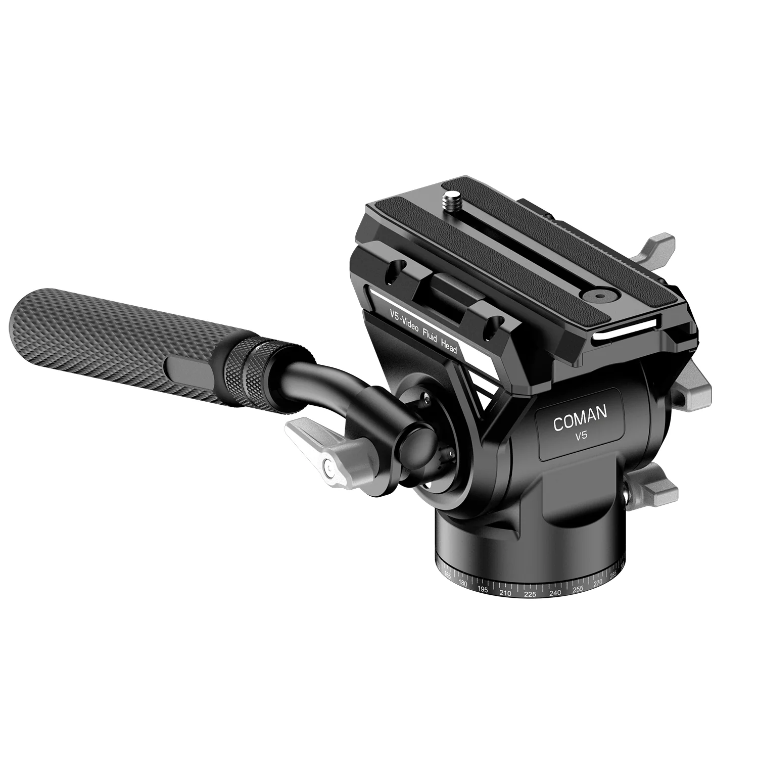 COMAN V5 Hydraulic Fluid Head for DSLR Cameras and Long Lenses, 10kg Load - Image 5