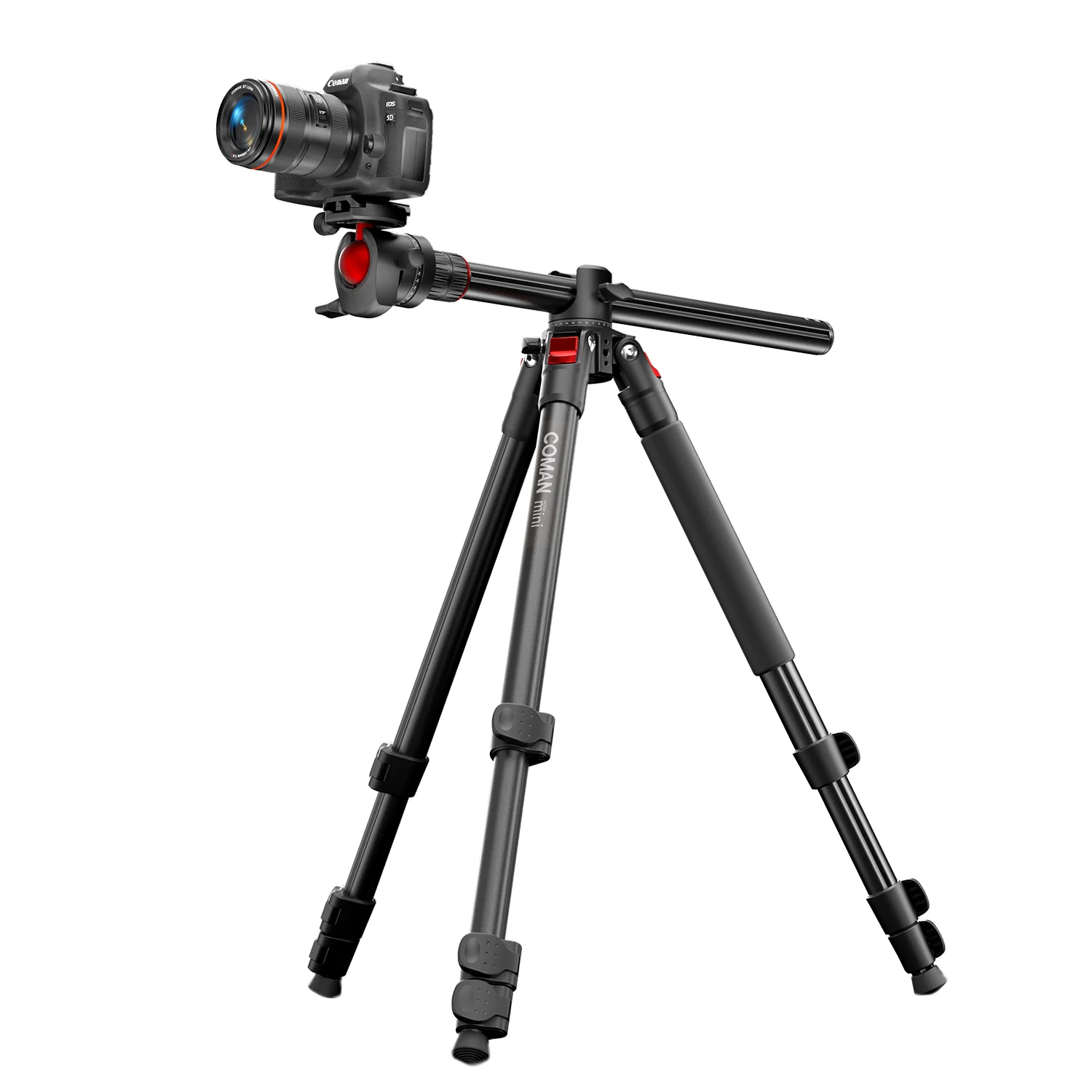 COMAN KX3939Mini A32&V1 Multi-Functional Horizontal Tripod & Monopod with Fluid Head & 360° Ball Head, 1810mm, 15KG Load - Image 18