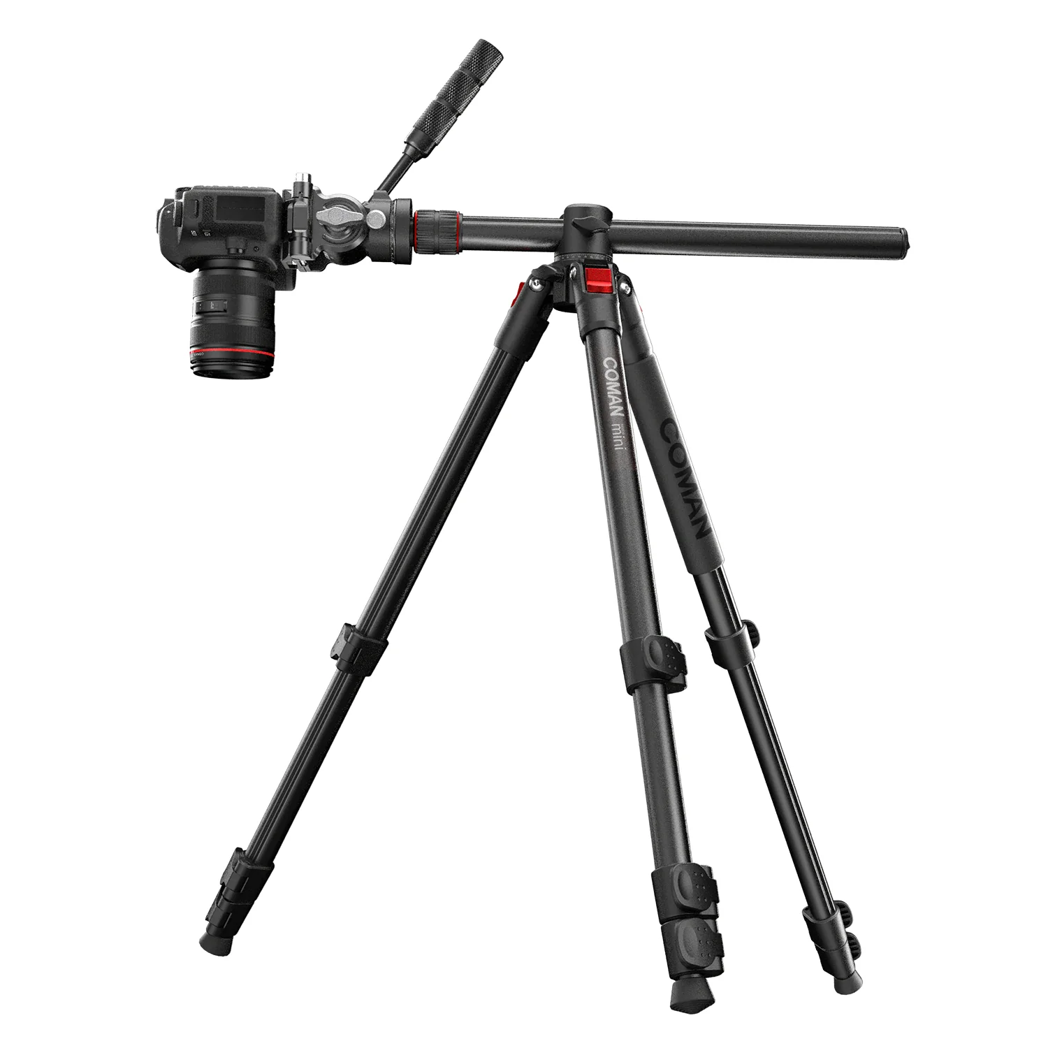 COMAN KX3939Mini A32&V1 Multi-Functional Horizontal Tripod & Monopod with Fluid Head & 360° Ball Head, 1810mm, 15KG Load - Image 19