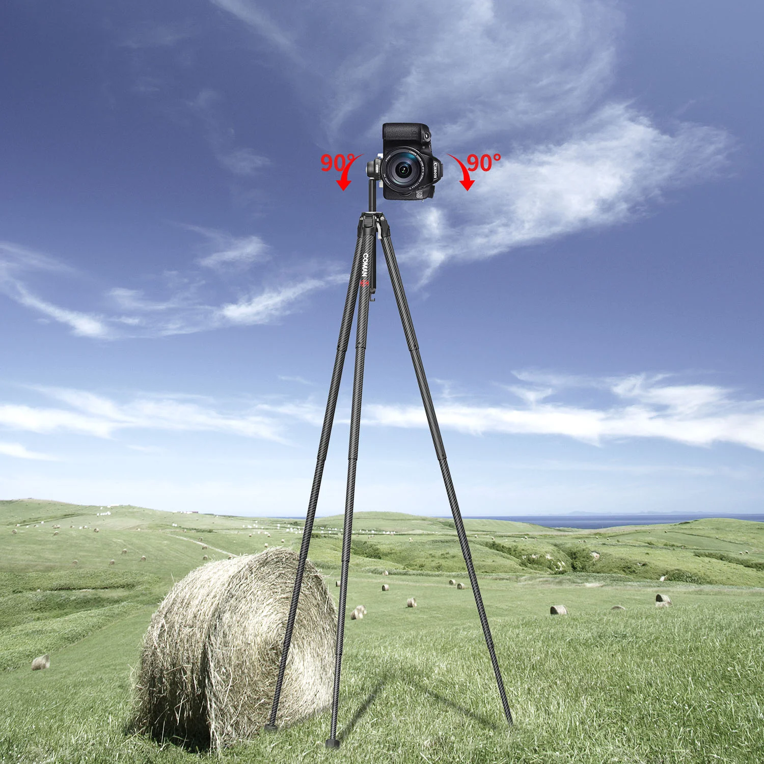 COMAN Zero X Lightweight Tripod Carbon Fiber For Travel Photography - Image 17