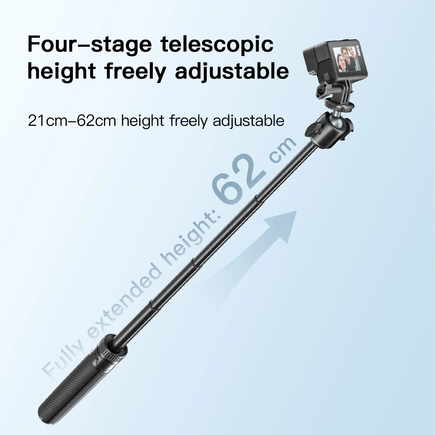 COMAN MT30Pro Phone Tripod Selfie Stick Remote-Control, Black & White - Image 19