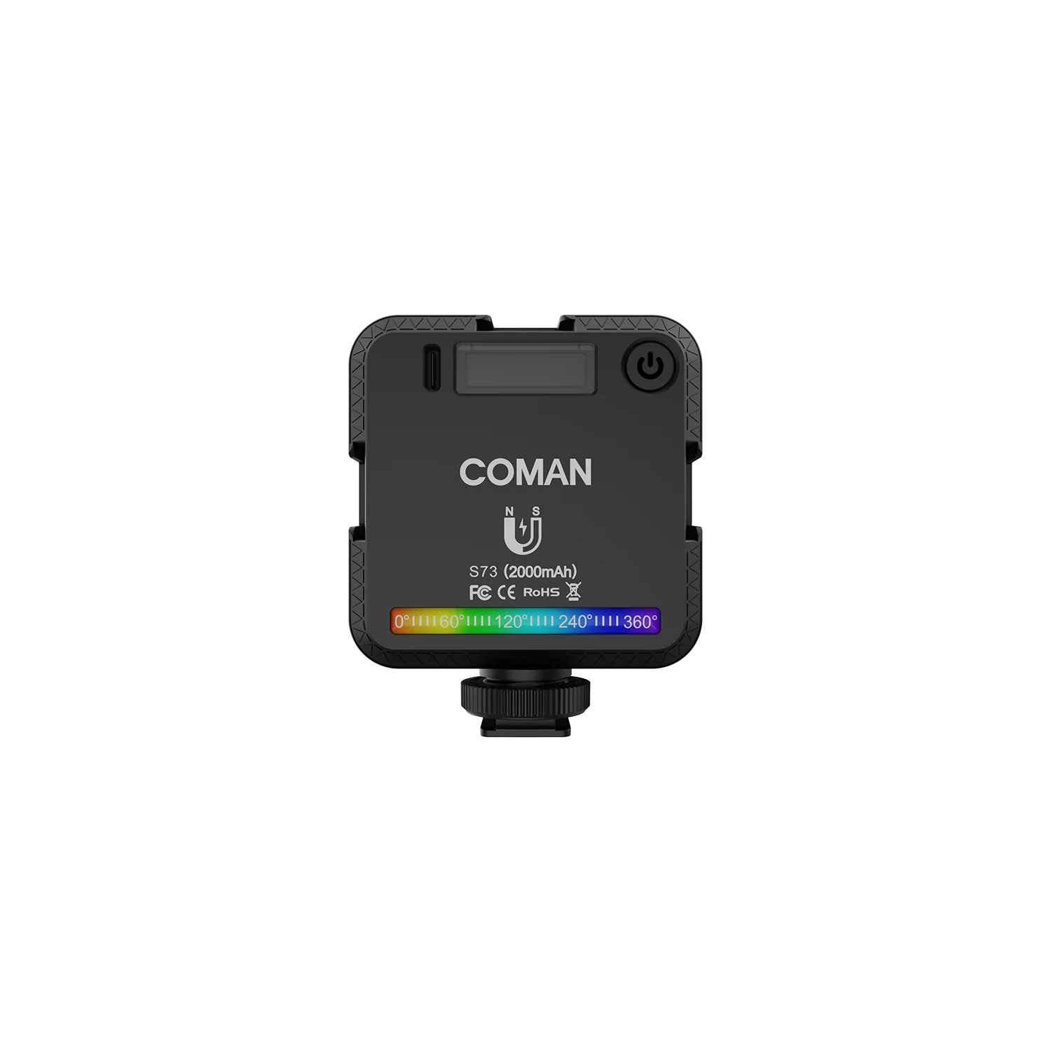 COMAN S73 RGB Pockect Fill Light | 2000mAh Magnetic Mini Video Fill Light - Image 6