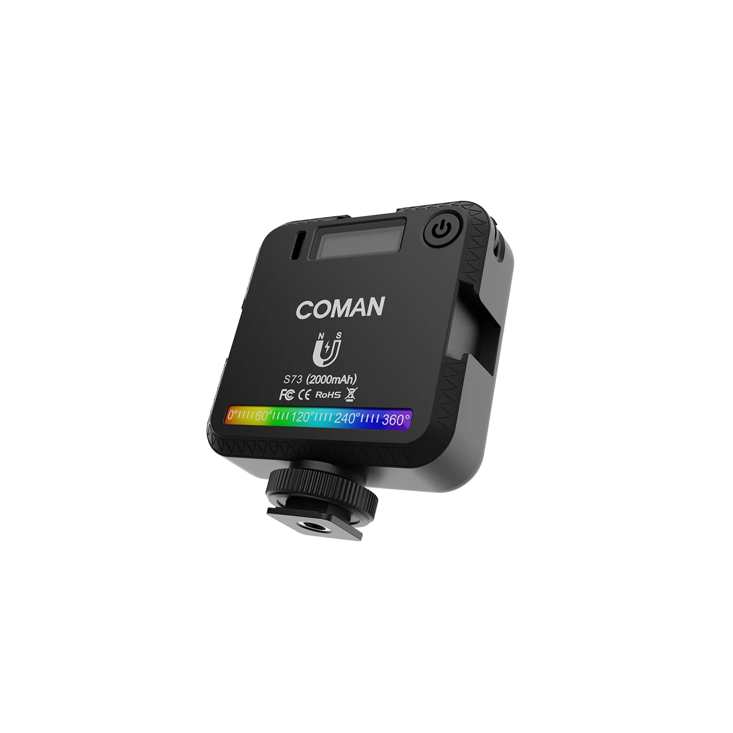 COMAN S73 RGB Pockect Fill Light | 2000mAh Magnetic Mini Video Fill Light - Image 8